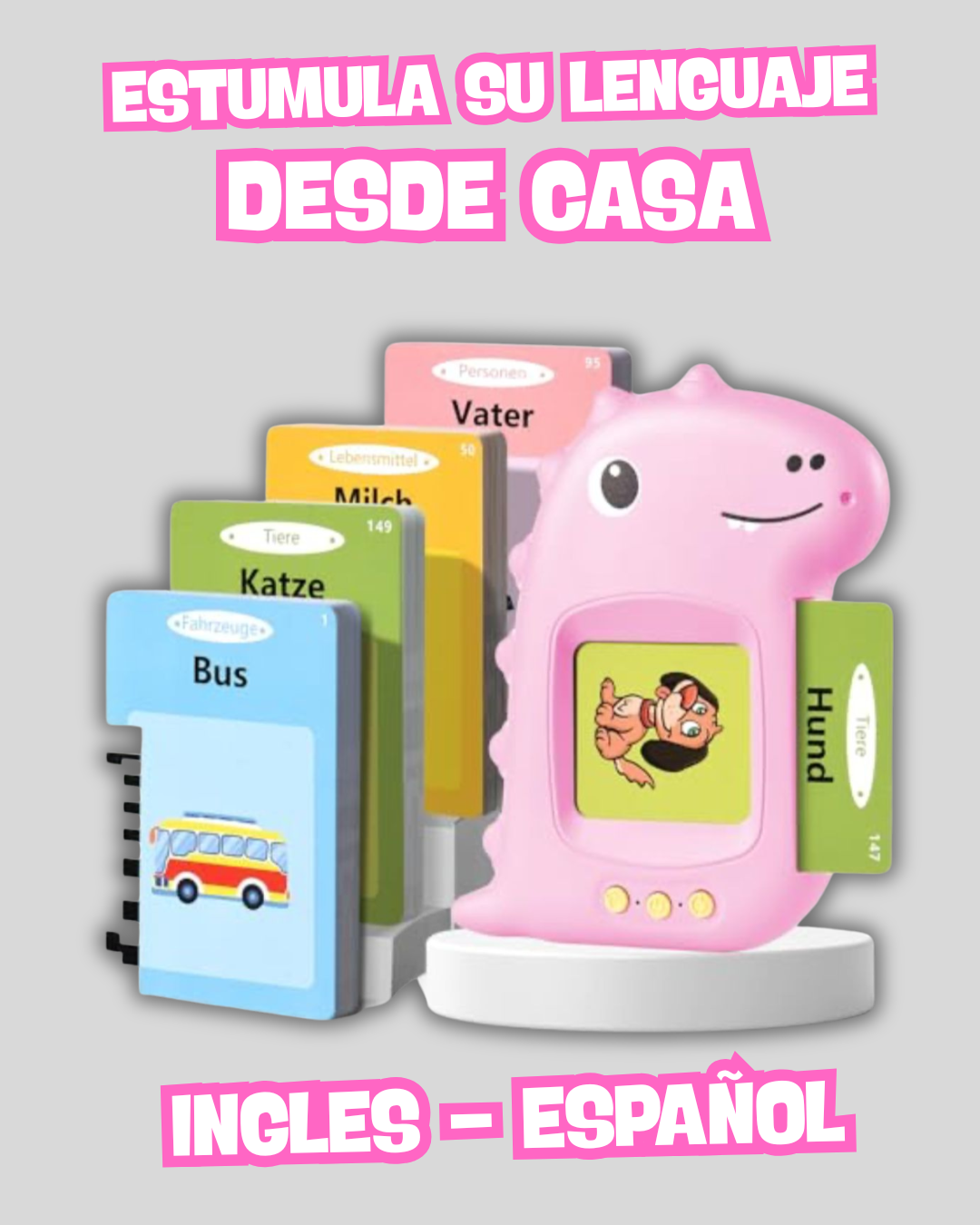 ✨Lector Interactivo Para Aprender Inglés🦖