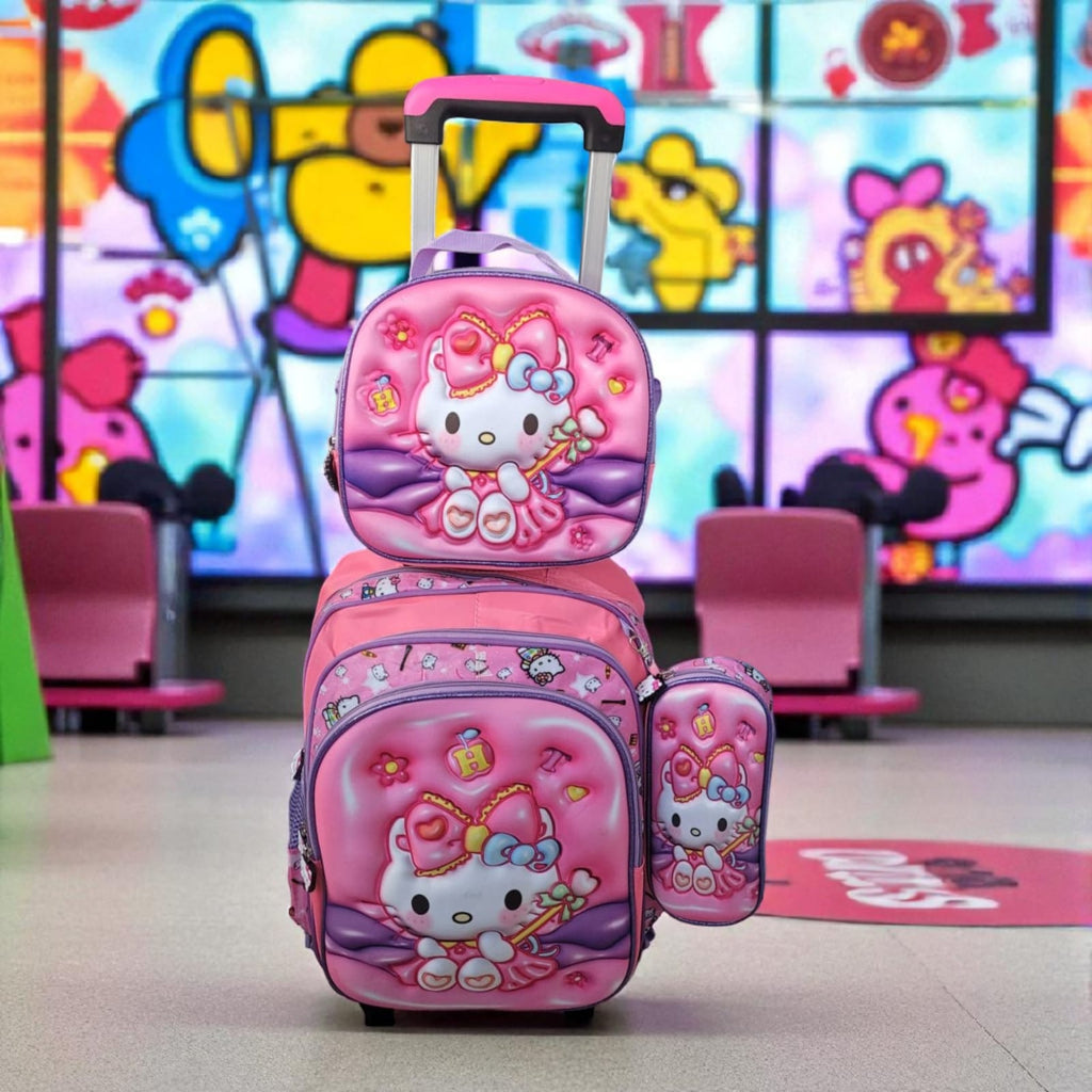 Morral de Ruedas Trio en Relieve