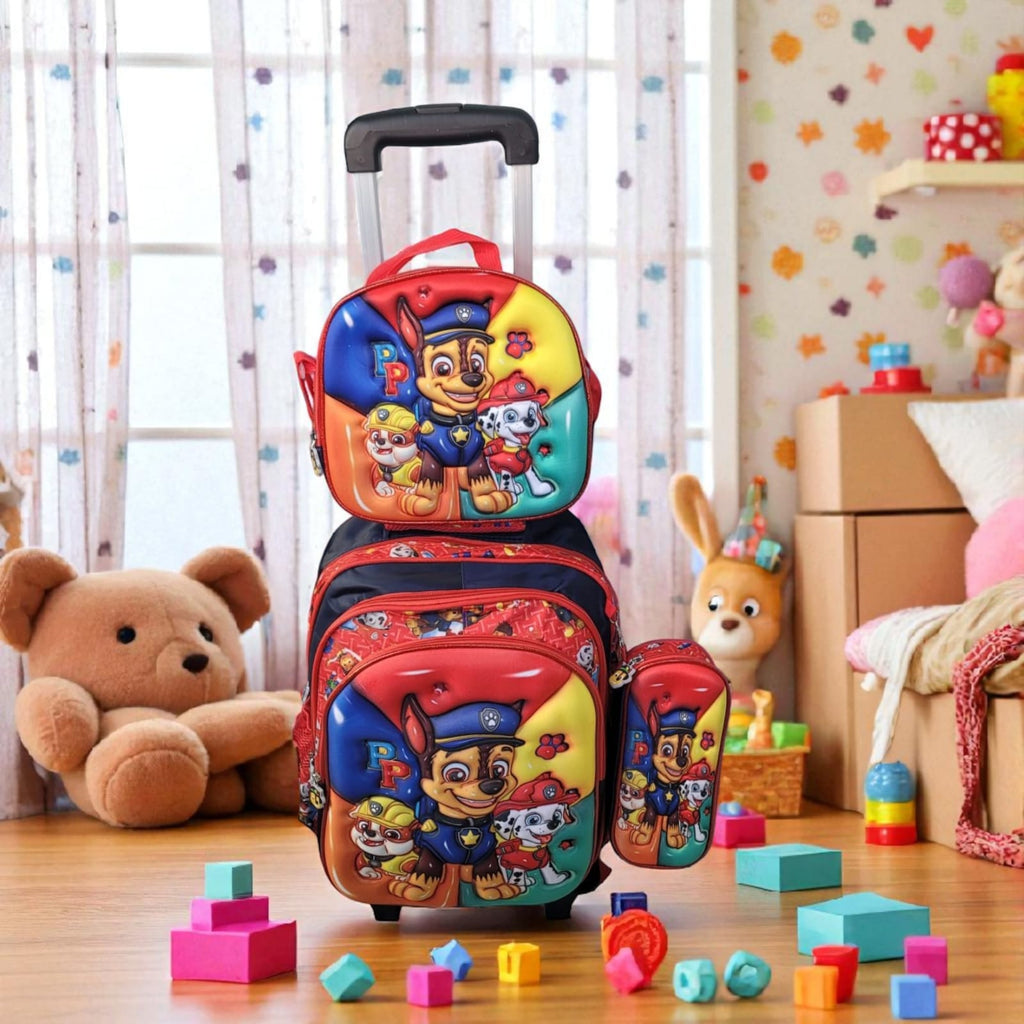 Morral de Ruedas Trio en Relieve