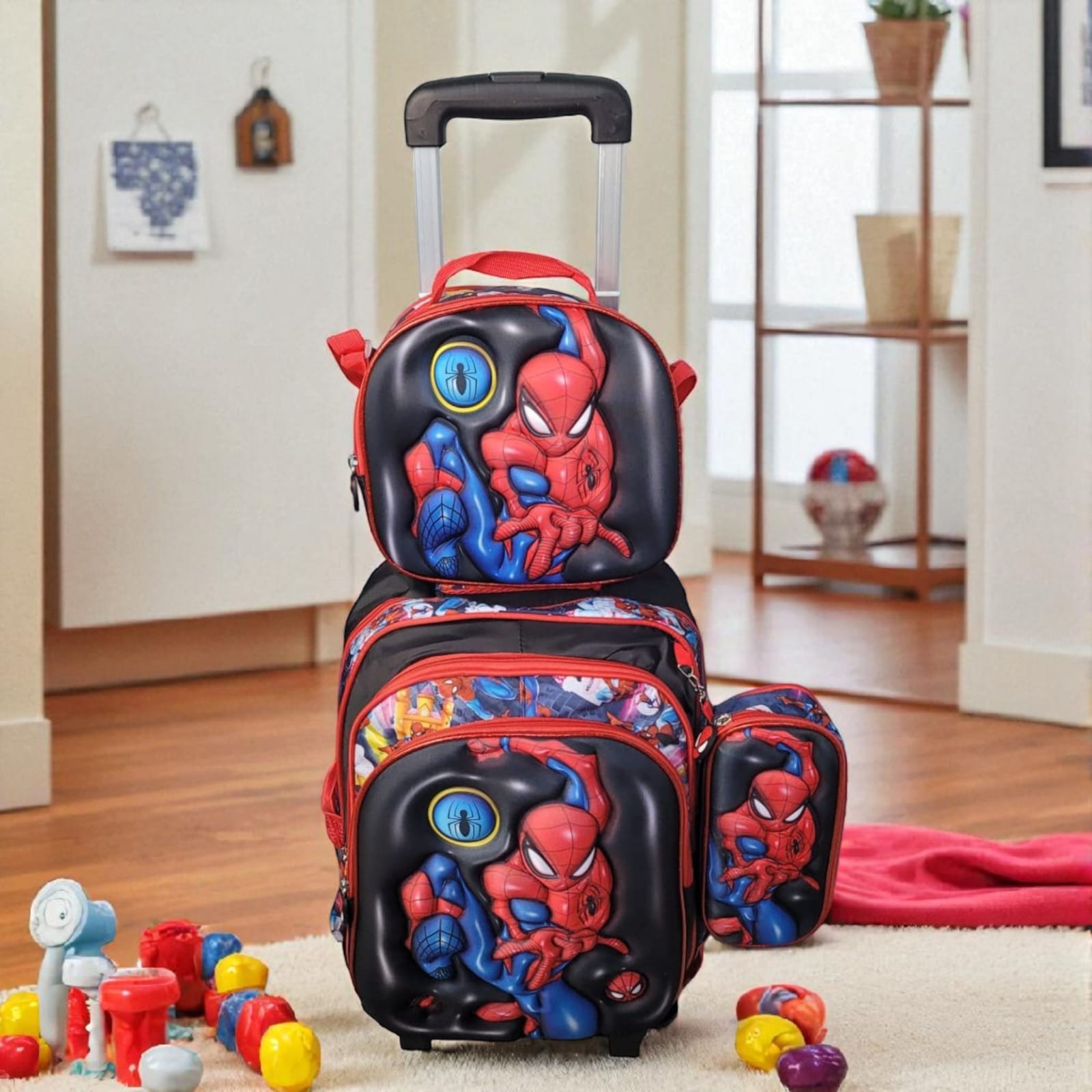 Morral de Ruedas Trio en Relieve