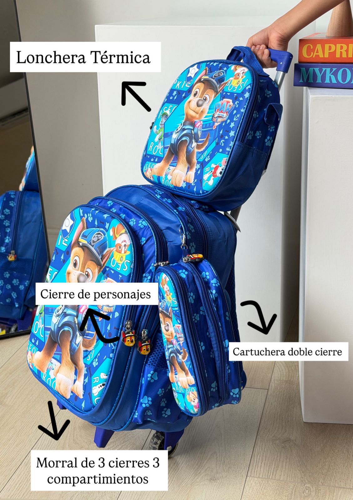 MORRAL TRIO DE RUEDAS 3D