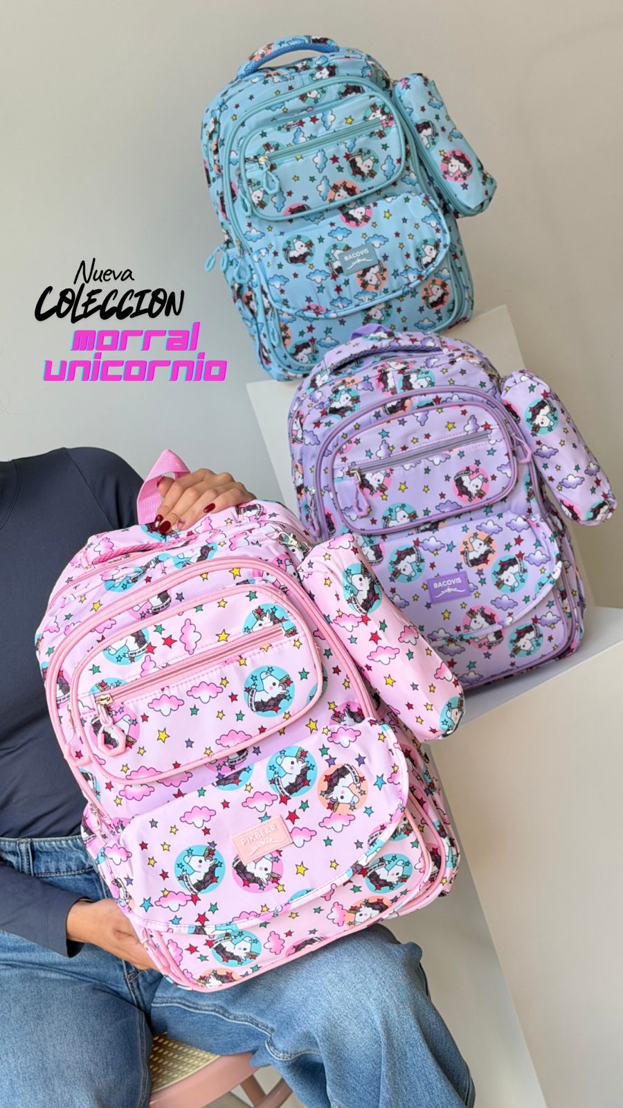 Morral escolar en Dúo Unicornio