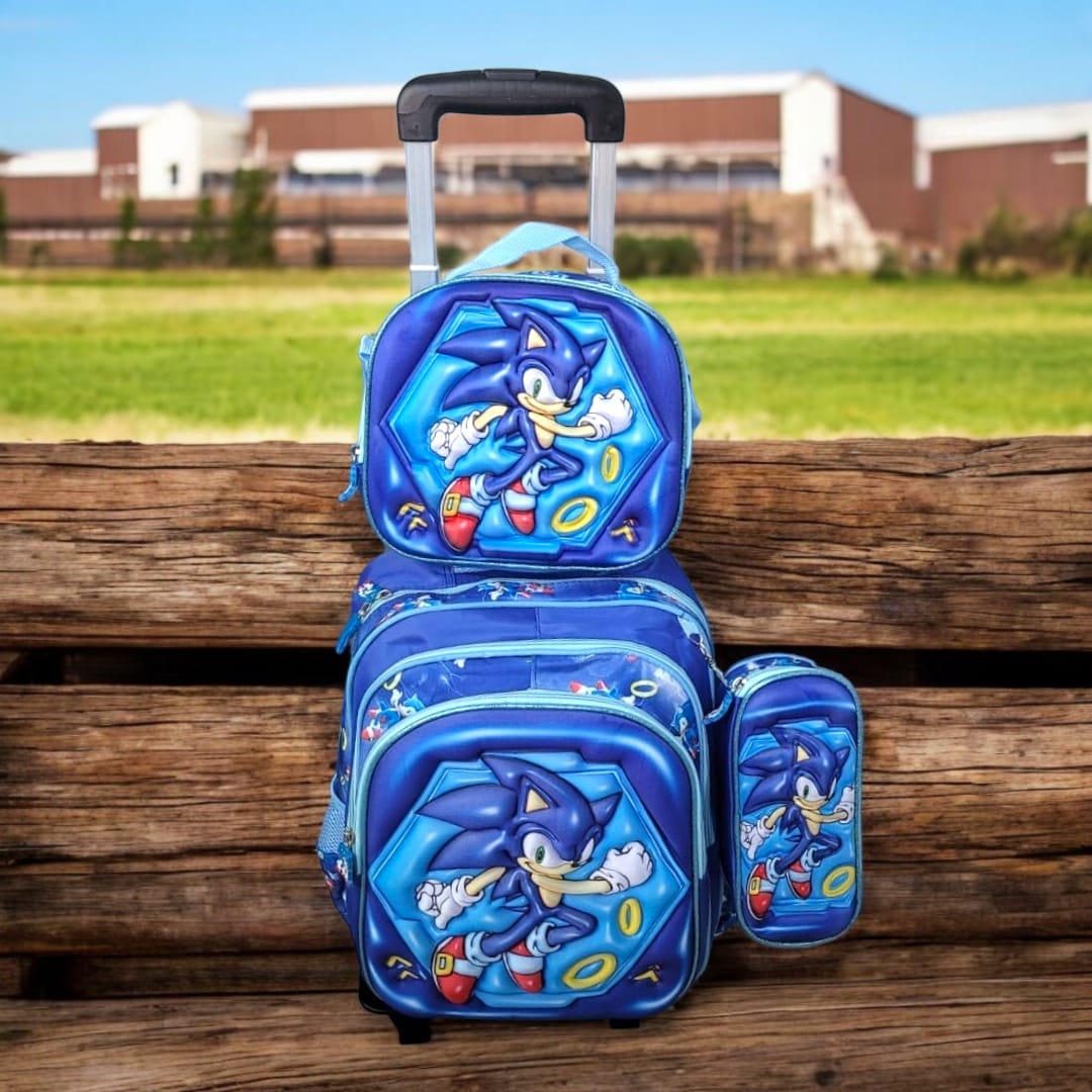 Morral de Ruedas Trio en Relieve