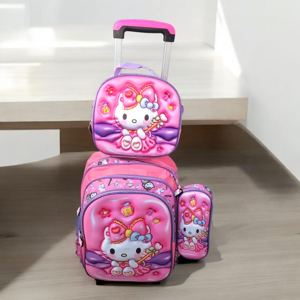 Morral de Ruedas Trio en Relieve